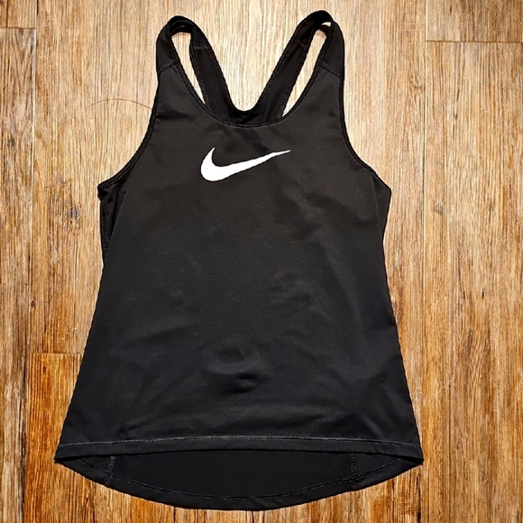 Nike Women's Black Racerback Tank Top Large - Picture 1 of 7